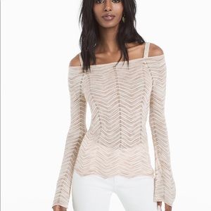 White House Black Market Chevron Pullover Sweater